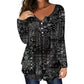 Elegante top da donna con scollo a V e bottoni