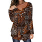 Elegante top da donna con scollo a V e bottoni