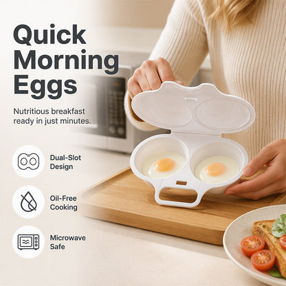 🍳 ACQUISTA 1 RICEVI 1 GRATIS! 🛡️🧼 Cuociuova anti-schizzi – Coperchio ermetico, basta pulire il microonde dopo ogni uovo, gustati un uovo in camicia sano senza grassi e senza sforzi 🌿🥚