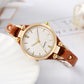 Elegante orologio da donna con cinturino sottile.