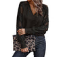 Maglione da donna elegante con scollo a V in maglia