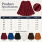 Top a maniche lunghe plissettato da donna taglie forti