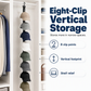 Organizzatore per cappelli da parete con 8 clip
