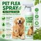 🥳SCELTA MIGLIORE 2026🥳 Spray antipulci per animali domestici – A base vegetale, delicato ma efficace – Respinge i parassiti, neutralizza gli odori – Sicuro se leccato! 🛡️💨