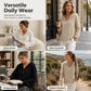 Top da donna casual con cappuccio e coulisse sull'orlo