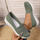 Scarpe da passeggio slip-on da donna in mesh traspirante