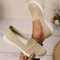 Scarpe da passeggio slip-on da donna in mesh traspirante