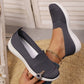 Scarpe da passeggio slip-on da donna in mesh traspirante