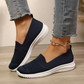 Scarpe da passeggio slip-on da donna in mesh traspirante
