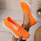 Scarpe da passeggio slip-on da donna in mesh traspirante