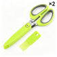 Forbici da cucina multistrato per erbe aromatiche con copertura di sicurezza