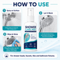 Spray anticalcare ad azione rapida per la doccia