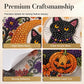🐈‍⬛ Ornamento portatile a forma di zucca con ciondolo a diamante da appendere