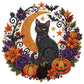 🐈‍⬛ Ornamento portatile a forma di zucca con ciondolo a diamante da appendere