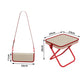 Sgabello pieghevole portatile con design a borsa