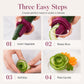 🥕✨ Spiralizzatore e arricciatore manuale per verdure per intagliare rose – Trasforma le carote in rose da ristorante in 60 secondi! 🌹🍽️