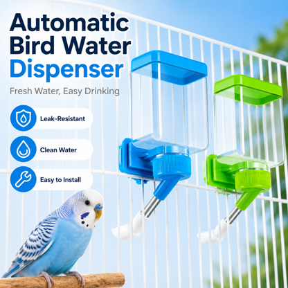 Distributore automatico di acqua per uccelli a prova di perdite