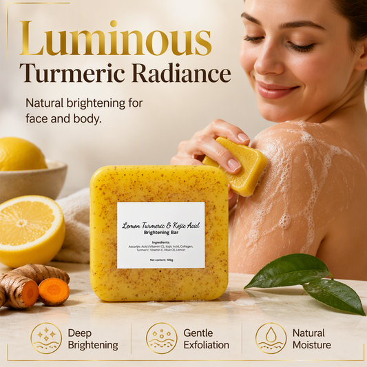 Sapone al limone, curcuma e acido cogico