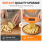Affetta patate multifunzione in acciaio inox