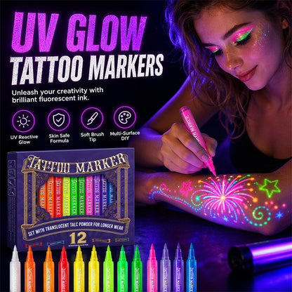 Pennarelli per tatuaggi Glow Party
