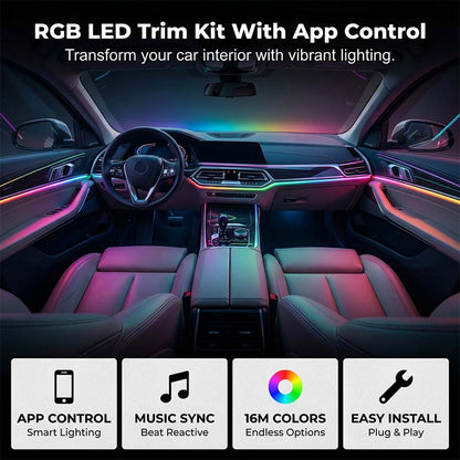 Kit di luci a LED RGB per interni auto