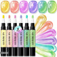 💅💜Set Penne Smalto Cat Eye Glitter – Effetto Cristallo & Riflessi Shimmer | Applicazione 2-in-1 | Dettagli Nail Art | Set da 6 Pezzi ✨🎨