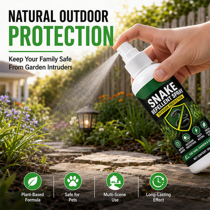 🐍🌿 ACQUISTA 2, RICEVI 1 GRATIS! Spray repellente per serpenti ad azione rapida per esterni | Per giardino, terrazza e intorno alla casa | Facile da applicare