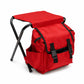 Sedia pieghevole portatile 2 in 1, utilizzabile anche come zaino, ideale per campeggio all'aperto.