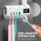 🥳Offerta speciale 2026🥳💞 Oltre 50.000 unità vendute! 🦷Sterilizzatore per spazzolini da denti UV da parete - Sterilizzazione a 360°, attivazione tramite sensore, non è necessario forare. Contiene 4 spazzolini e filo interdentale! 🧴🛡️