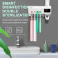🥳Offerta speciale 2026🥳💞 Oltre 50.000 unità vendute! 🦷Sterilizzatore per spazzolini da denti UV da parete - Sterilizzazione a 360°, attivazione tramite sensore, non è necessario forare. Contiene 4 spazzolini e filo interdentale! 🧴🛡️