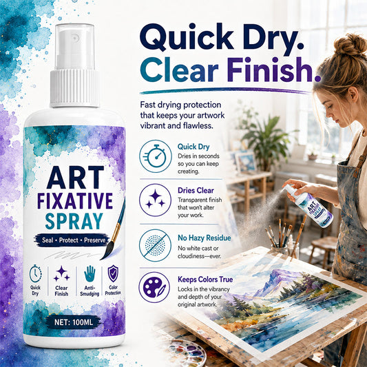🔥Nuovo prodotto di punta❤️‍🔥Spray fissativo per opere d'arte ad asciugatura rapida e a prova di sbavature