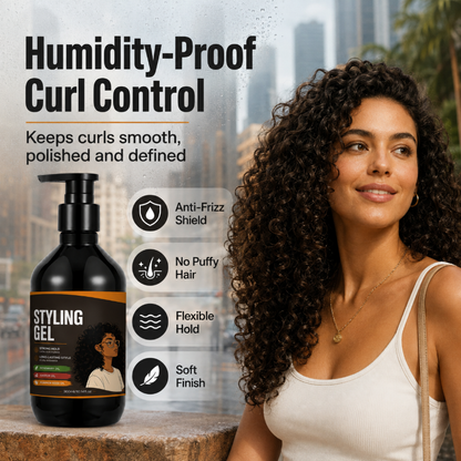 Gel per lo styling dei capelli ricci Strong Hold