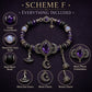 ⏳Offerta a tempo limitato: 50% di sconto⏰ Braccialetto di Halloween gotico con strass viola🔮💜