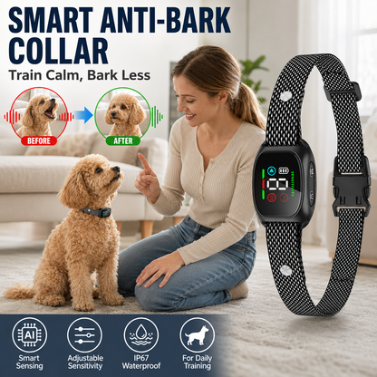 Collare antiabbaio intelligente per cani