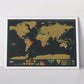 Diario di viaggio con mappa del mondo
