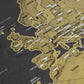 Diario di viaggio con mappa del mondo