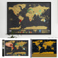 Diario di viaggio con mappa del mondo