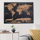 Diario di viaggio con mappa del mondo