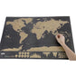 Diario di viaggio con mappa del mondo