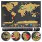 Diario di viaggio con mappa del mondo