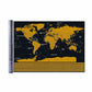 Diario di viaggio con mappa del mondo