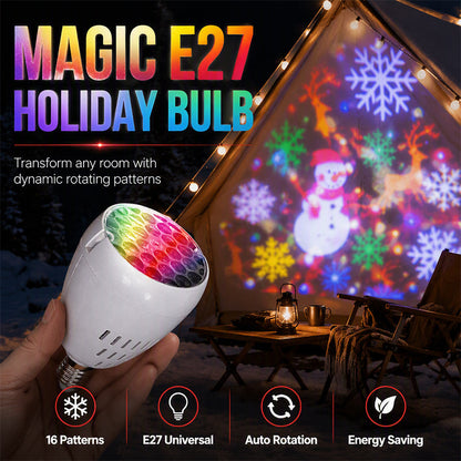 🏆ULTIMO GIORNO SCONTO DEL 56%🎄Lampadina proiettore di Natale✨
