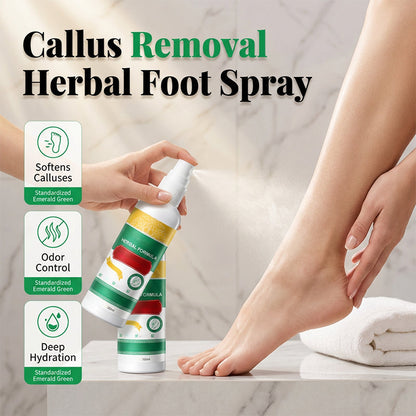 Spray rinfrescante per la cura dei piedi con formula a base di erbe
