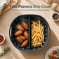 🍟✨ Rivestimento in silicone diviso per friggitrice ad aria – riutilizzabile | Pratico, comodo e perfetto per cuocere più pietanze insieme