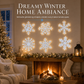 ❄️✨ Idea Regalo di Natale – Adesivi da Parete a Forma di Fiocco di Neve Luminosi | Decorazione Magica per Notti Invernali con LED 🎁