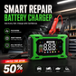 ⏳Offerta a tempo limitato⏰ Caricabatterie intelligente per auto 12V 6A – Tecnologia di riparazione a impulsi, manutenzione automatica e desolfatazione